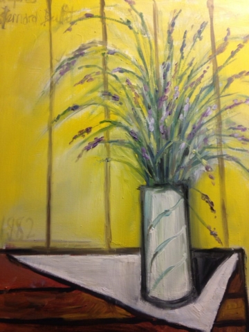 bouquet de lavande d'après B. Buffet bouquet de lavande d'après B. Buffet